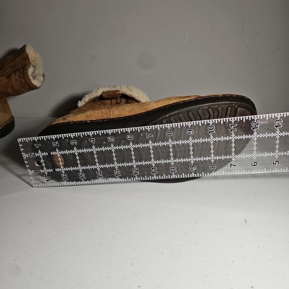 UGG Australia Super Swell Chestnut Boots Size 12 VGUC #1756 Warm Shearling - Picture 11 of 16